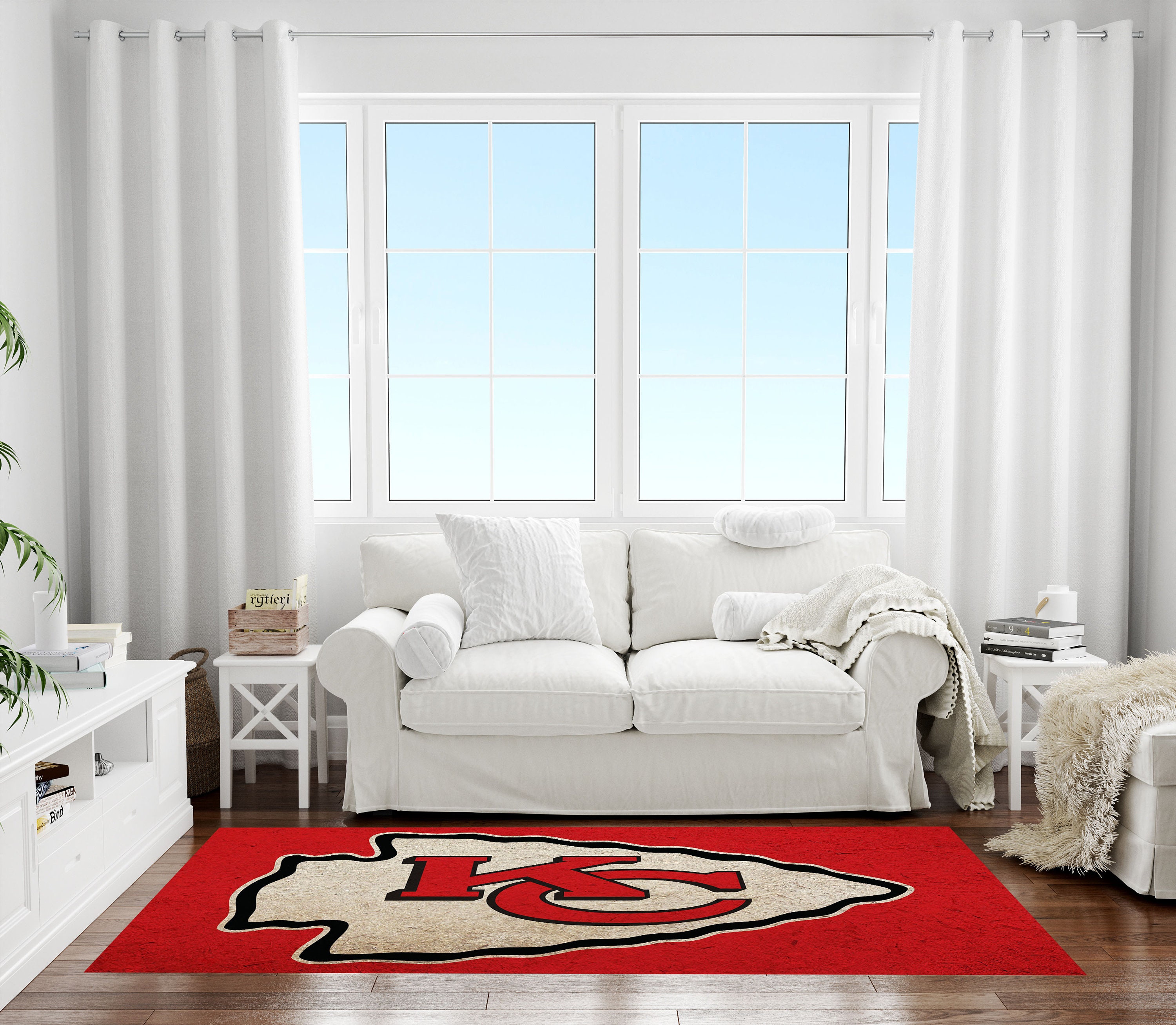 Kansas City Chiefs Rug American Football Rug Kansas City Etsy