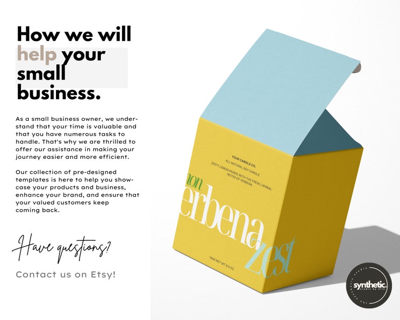 5 Personalized Candle Box Templates | Candle Gift Box | Custom Packaging |  Editable Template, Candle Box | 3x3x4.1 inches for 9 oz candle. Editable custom packaging for your own branding. Candle gift box,	personalized candle packaging,  logo box