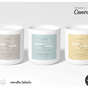 Bearbeitbares Kerzenetikett > Quadratisches Kerzenetikett > Druckbare Vorlage Canva > Individuell > Minimales Kerzenetikett > Benutzerdefiniertes Produktetikett > SOY DIY