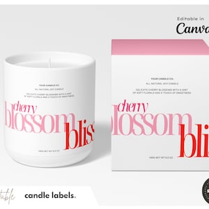 Editable Candle Labels &gt; Square Candle Label &gt; Printable Template Canva &gt; Custom &gt; Minimal Candle Label &gt; Custom Product Label &gt; COLORED