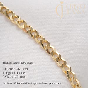 14K Solid Gold Figaro Chain Necklace: 4 mm Stackable Multilink Necklaces for Pendant