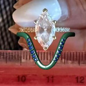 Custom Order for Jaina – 14K Solid Gold Lab-Grown Diamond V Ring