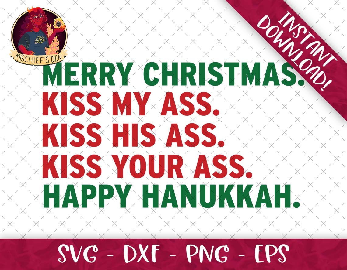 Kiss My Ass Svg Dxf - Etsy