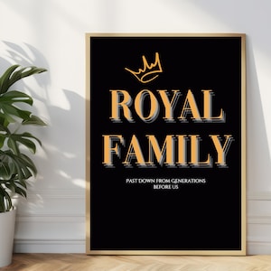Royal Family, Black Empowerment, Empowerment Print, African American Art, Inspirational Poster, Family Gift