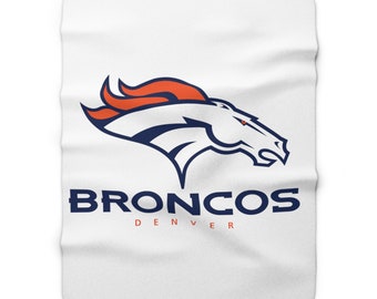 Broncos Football Sherpa Fleece Blanket