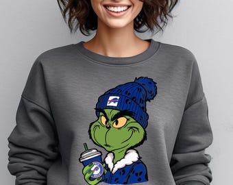 Football Grinch Digital PNG, Graphic Hoodie Design, Sweatshirt Graphic Art, Football Season, Grinch Fan Graphics