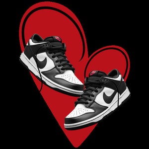 Sneaker SVG File, Black and White Sneaker Cut File, Digital Download, Shoe Vector for Cricut, DIY Craft Supply