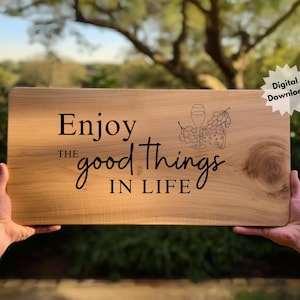 Charcuterie Board SVG, Cutting Board Personalized, Cheese Board Serving Tray, Laser Engraved Laser Cut, Kitchen Décor, Cricut Silhouette SVG