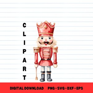 Watercolor Nutcracker clipart, Christmas digital design, Xmas clipart, nutcracker clipart, Holiday Clipart, christmas clipart, nutcracker