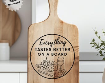 Charcuterie Board Design - Laser Engraving, Woodworking (Digital Download)