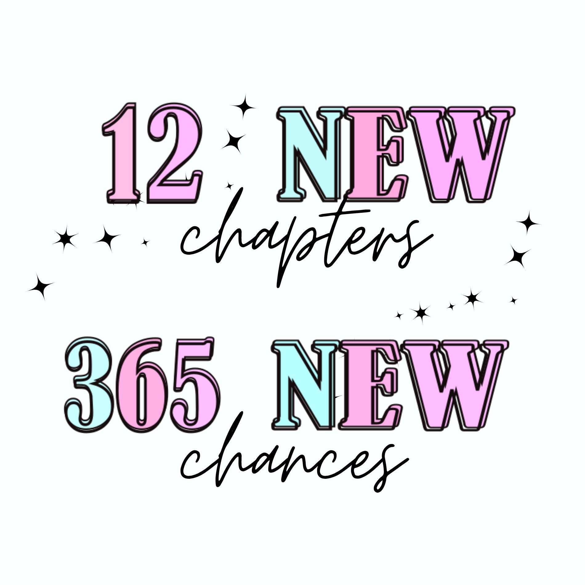 12 New Chapters 365 New Chances Png Happy New Year 2024 Png - Etsy