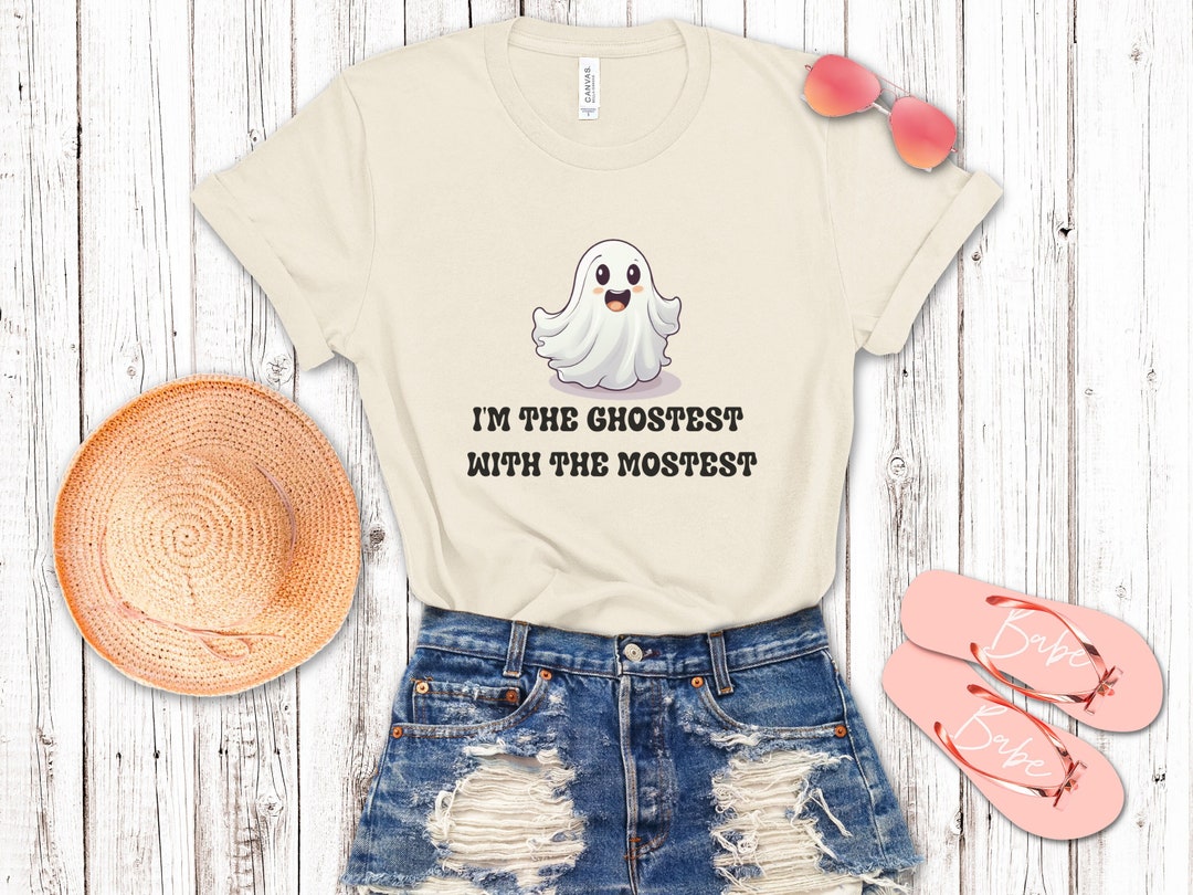 Ghostest With the Mostest Shirt Retro Halloween Shirt - Etsy