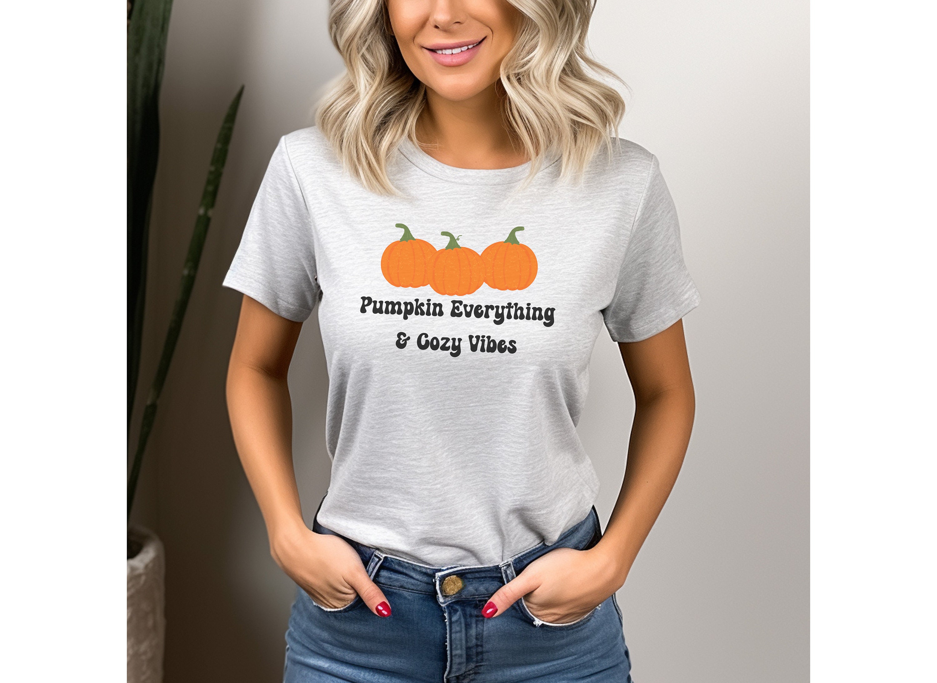 Discover Pumpkin Fall Shirt, Fall Shirt for Women Halloween Shirt, Flannel Pumpkin Patch Fall Shirt, Cute Autumn Tee, Spooky Shirt, Spooky VibesShirt