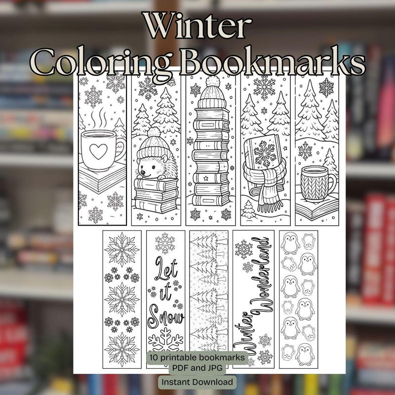 Bookmarks for Winter - Etsy