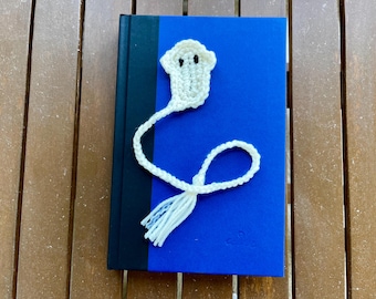 Ghost Bookmark with Tassel Crochet Pattern | PDF Instant Download
