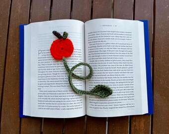 Pumpkin Bookmark with Leaf and Vine Crochet Pattern | PDF Instant Download