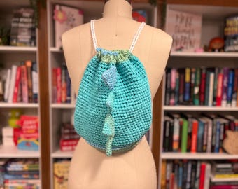 Dinosaur Backpack Crochet Pattern | Dino Cinch Bag (PDF)