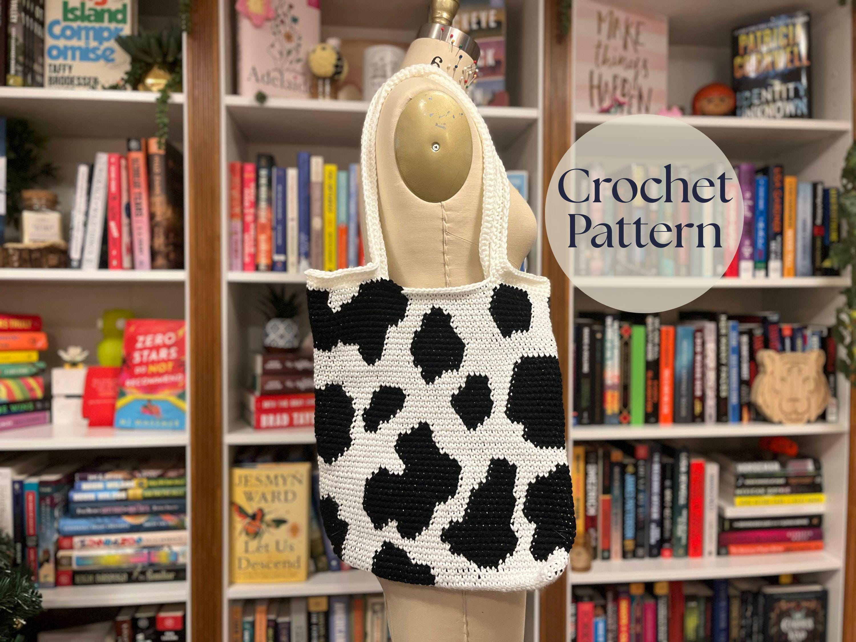 14 Crochet Tapestry Charts with Sea Turtles, Ghosts, and Wall Hangings 5 Cow Print Crochet Tote Bag Tutorial