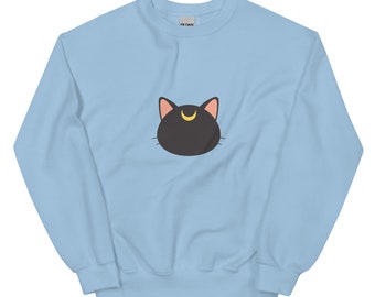 Anime inspired Sailor Moon Luna Sweatshirt