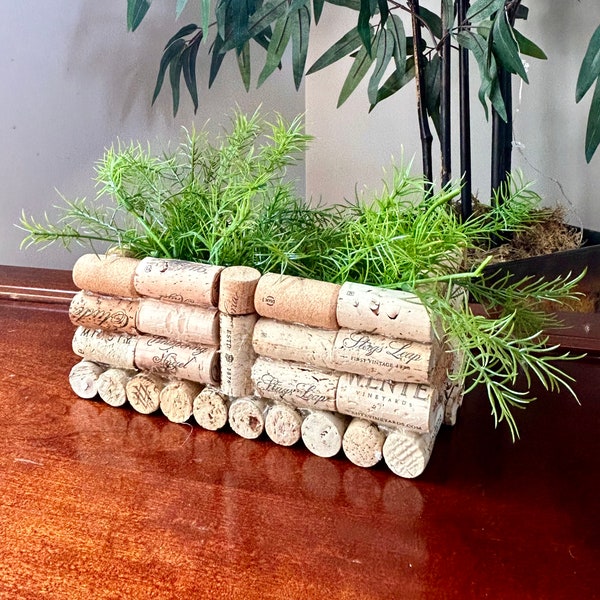 Wine Cork Planter Etsy