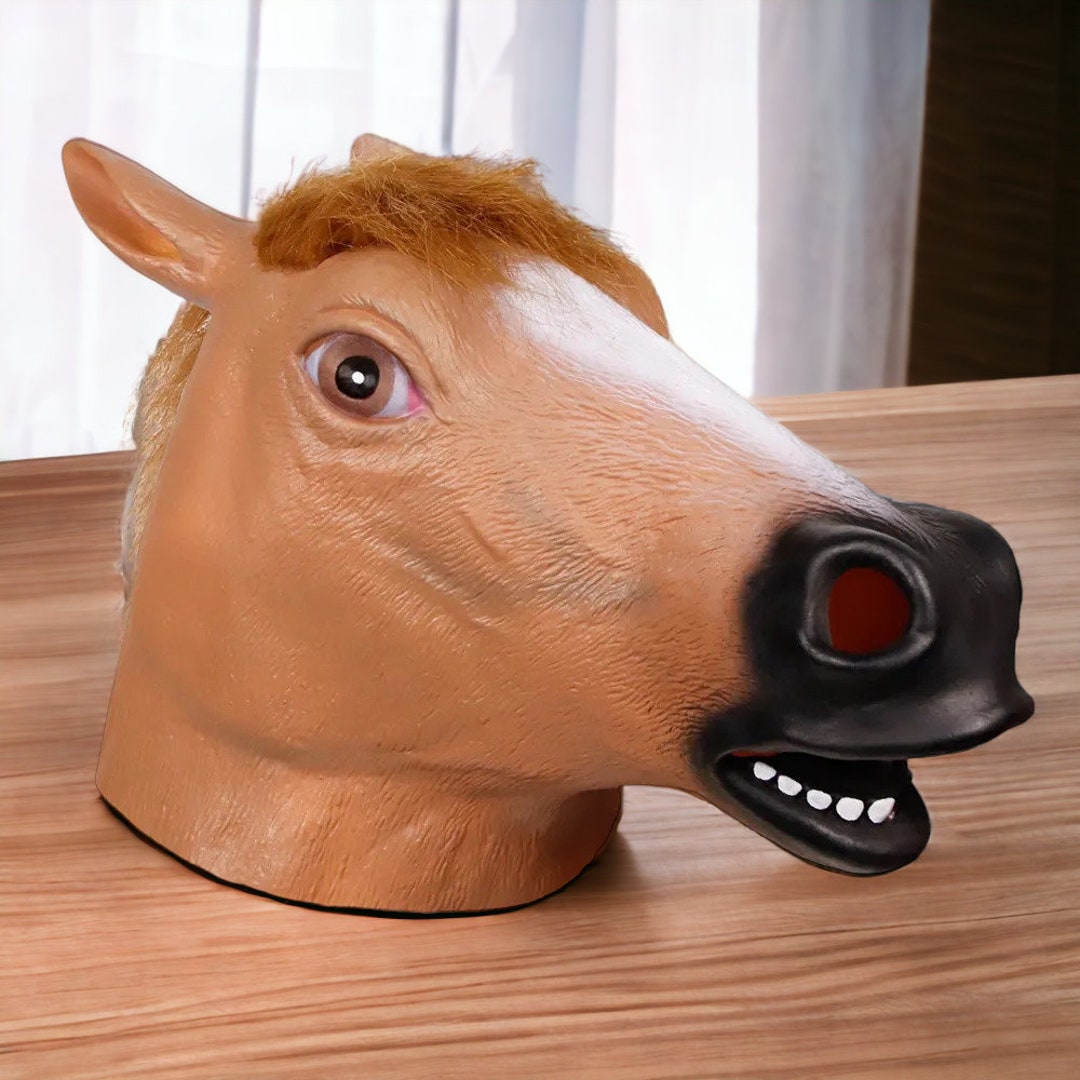 Halloween Horse Mask Scary Horse Mask Animal Masquerade Etsy
