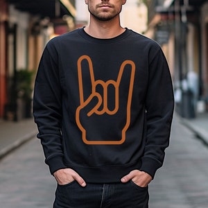 Horns Up Unisex Heavy Blend Crewneck Sweatshirt