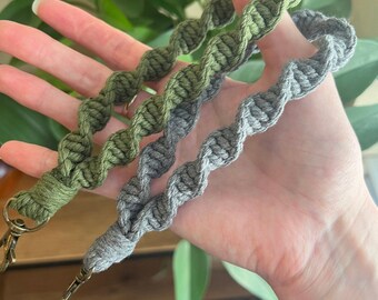 Portachiavi da polso Macrame Twist