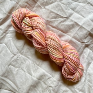 Handspun Yarn Merino Wool Blend, DK yarn, Hand spun, Hand dyed, Yarn, Weaving and Fiber Arts, Knitting, Crochet, Wool Yarn