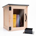 Outdoor Neighborhood Lending Library Book Storage Kit - Made With High Quality Fir Wood - Metal Base Attachment Included - Free Shipping