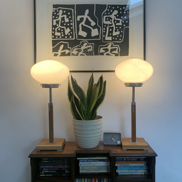 Matching Pair of 90s Ikea Lareda Lamps