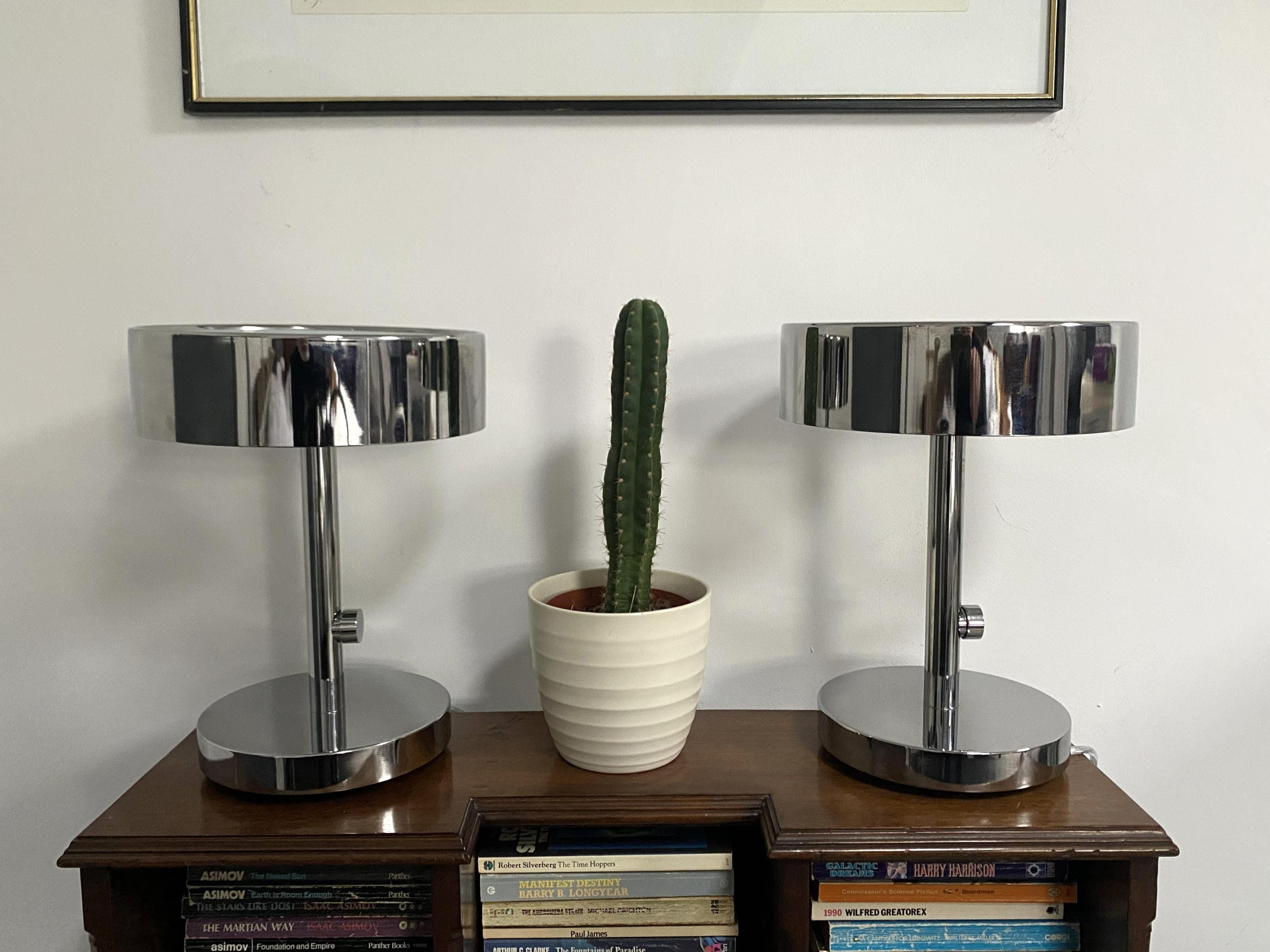 Pair of IKEA Stockholm 2017, Ola Wihlborg, Dimmable Chrome and