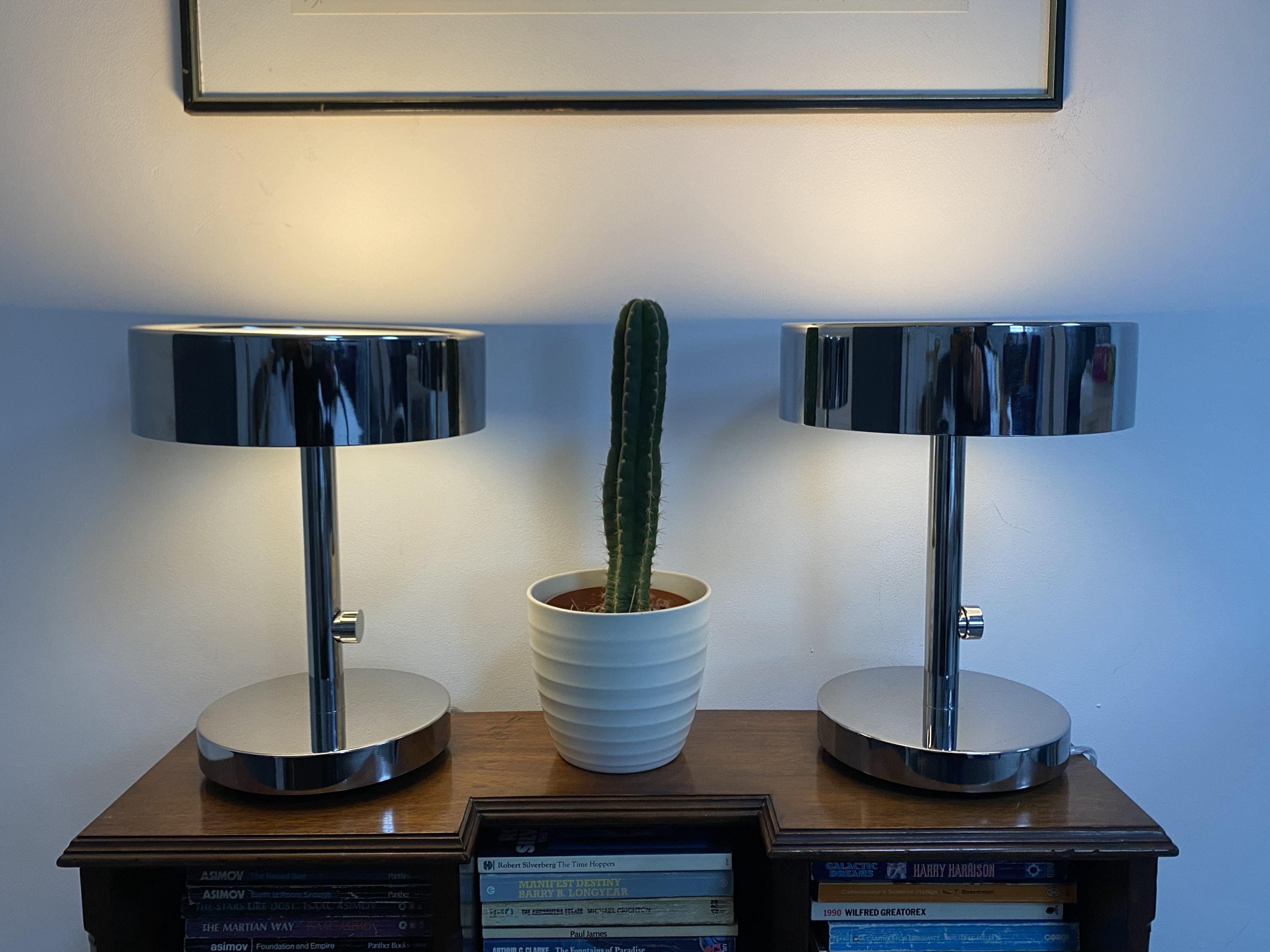 Pair of IKEA Stockholm 2017, Ola Wihlborg, Dimmable Chrome and