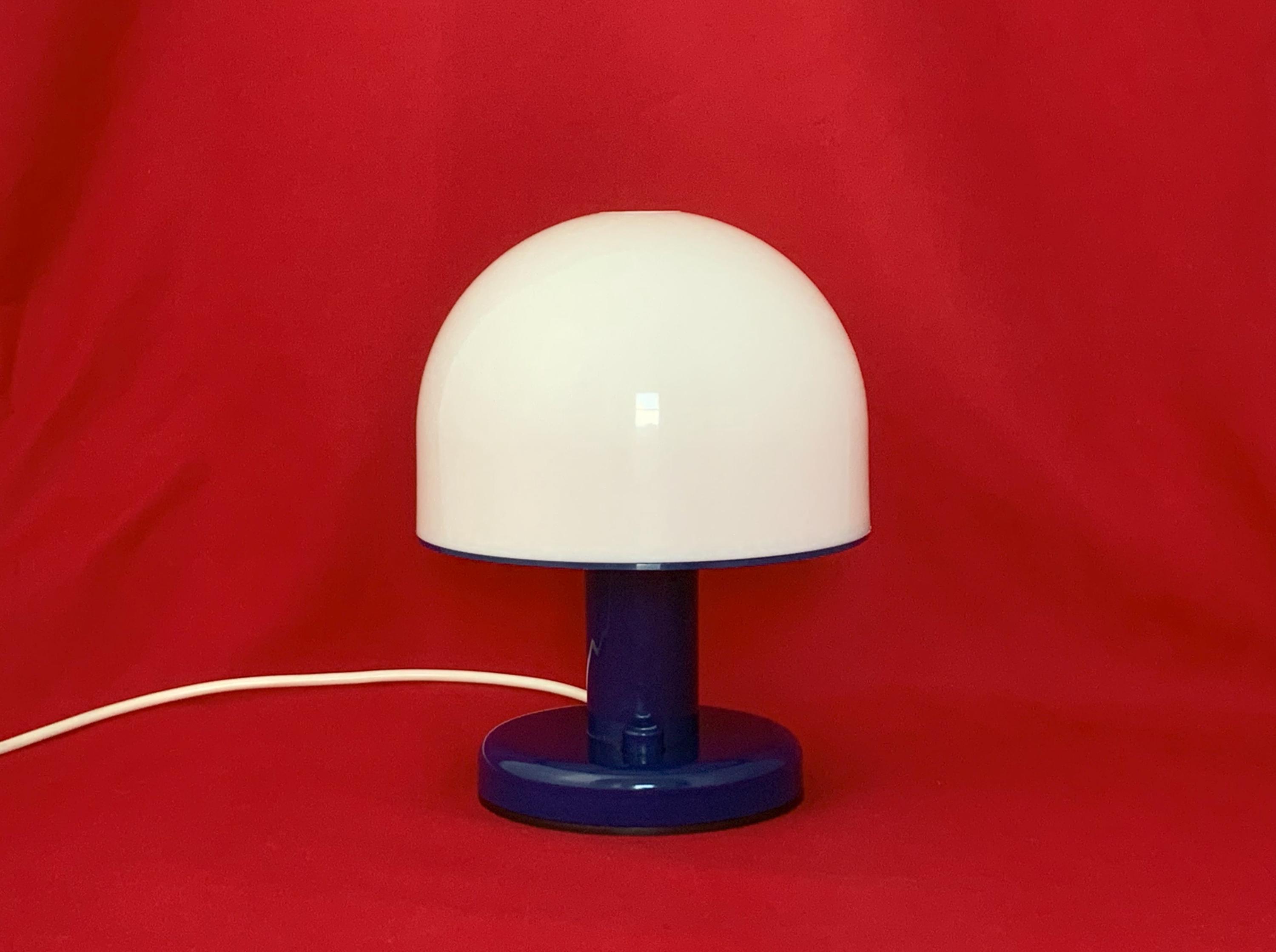 Blue Mushroom Lamp 70s, Iconic Design, Rare Colour, BHS, Made in ...