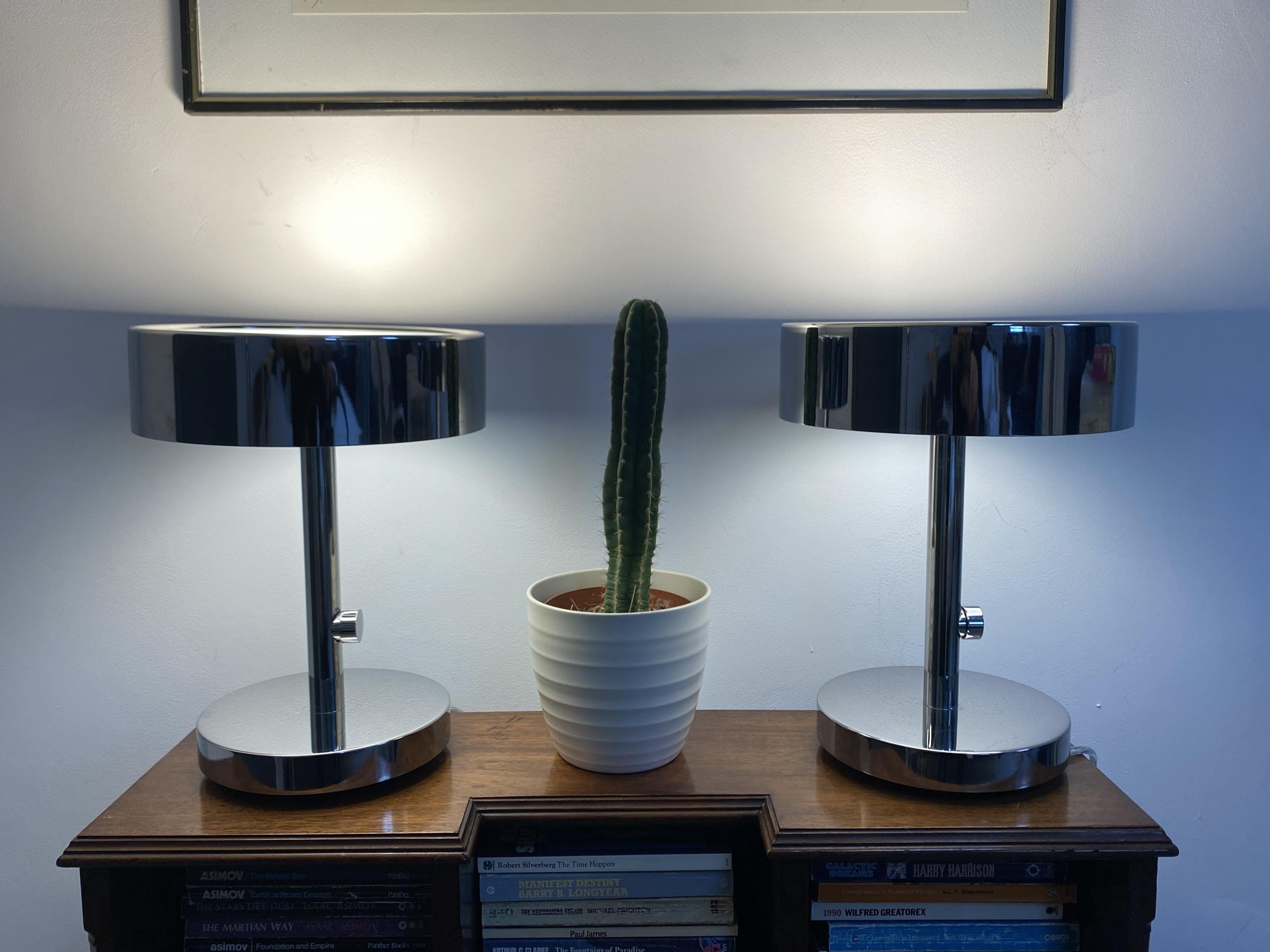 Pair of IKEA Stockholm 2017, Ola Wihlborg, Dimmable Chrome and