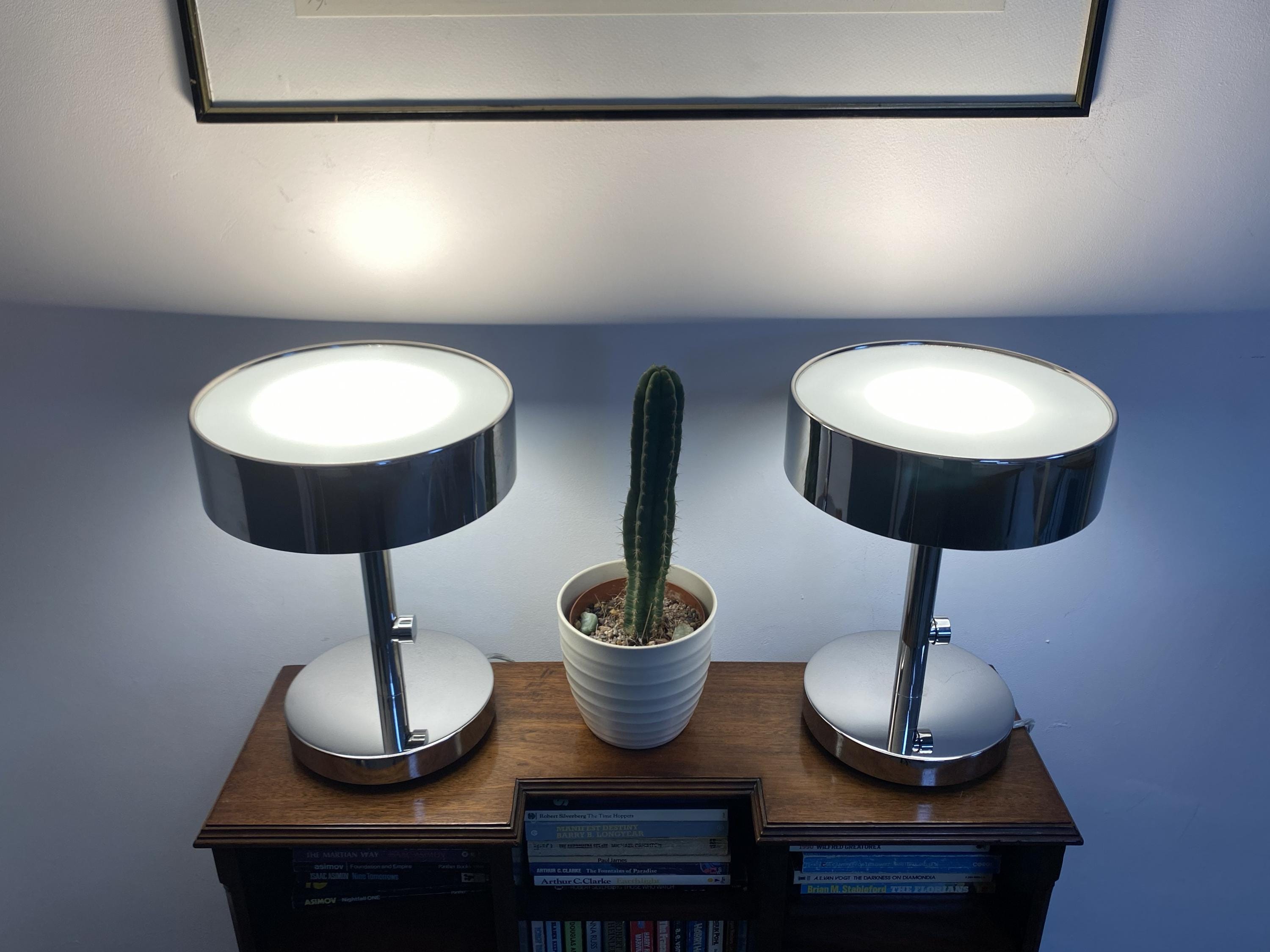 Pair of IKEA Stockholm 2017, Ola Wihlborg, Dimmable Chrome and