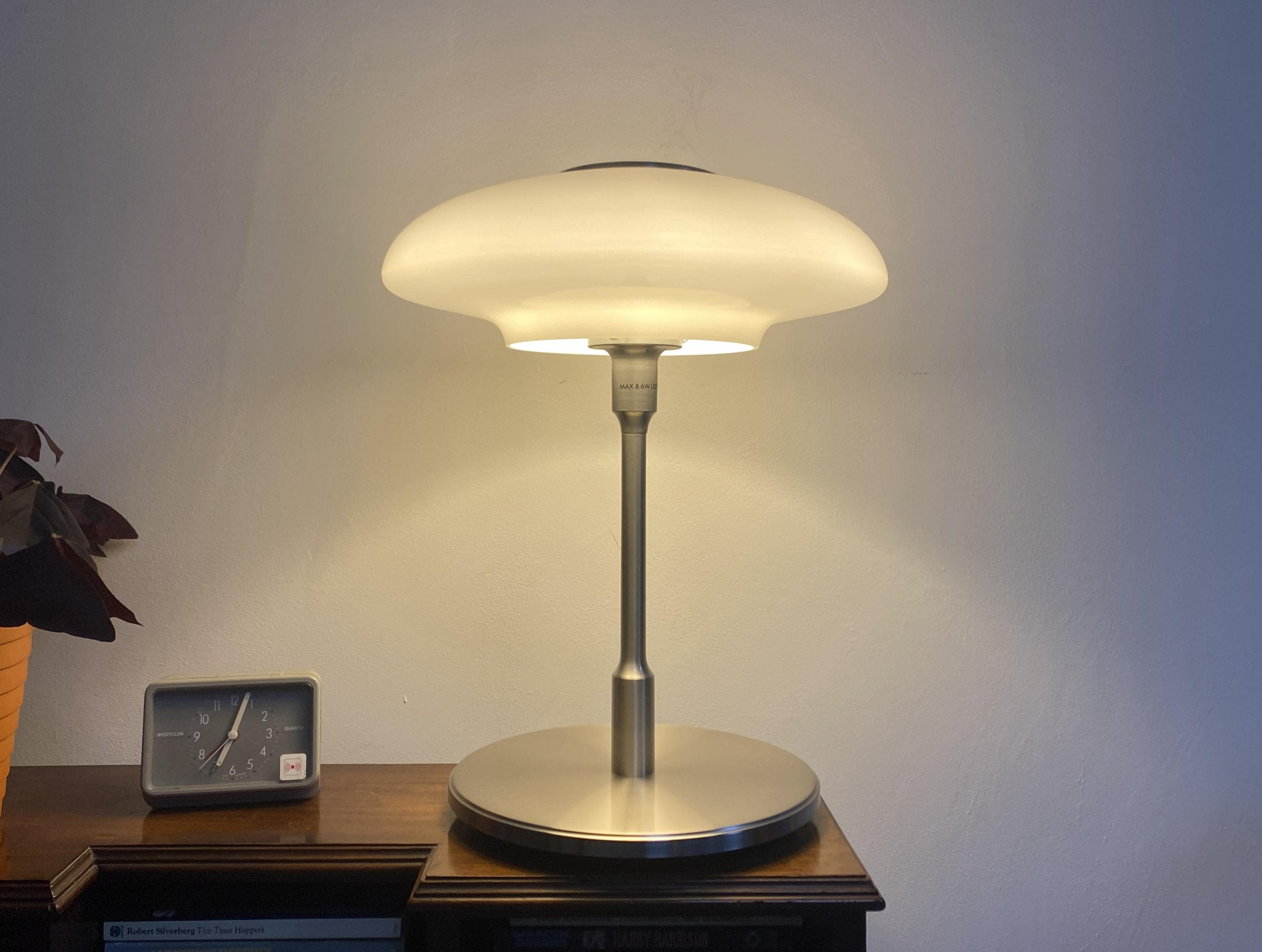 IKEA Tallbyn, Nickel Plated / Opal White Glass Table Lamp - Etsy