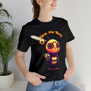 Save the Bees, smile Sweet Little Girl Fantasy T-Shirts majestic insect mother nature Trainers Unisex Men&#39;s & Women&#39;s Tee