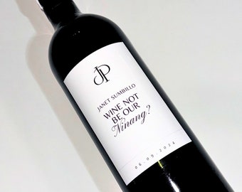Personalized Wedding Wine Label: Bridesmaid Proposal Gift