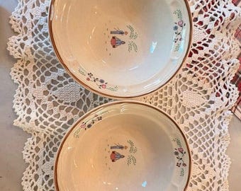 Set of 2 Newcor Stoneware Soup Bowls