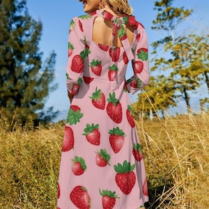 Strawberry dress womens online