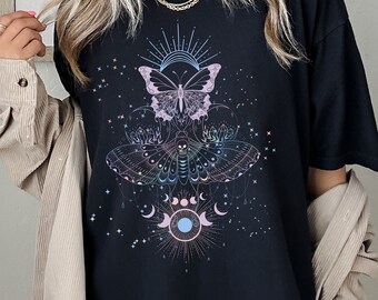 Celestial Rainbow Butterfly Comfort Colors T-Shirt