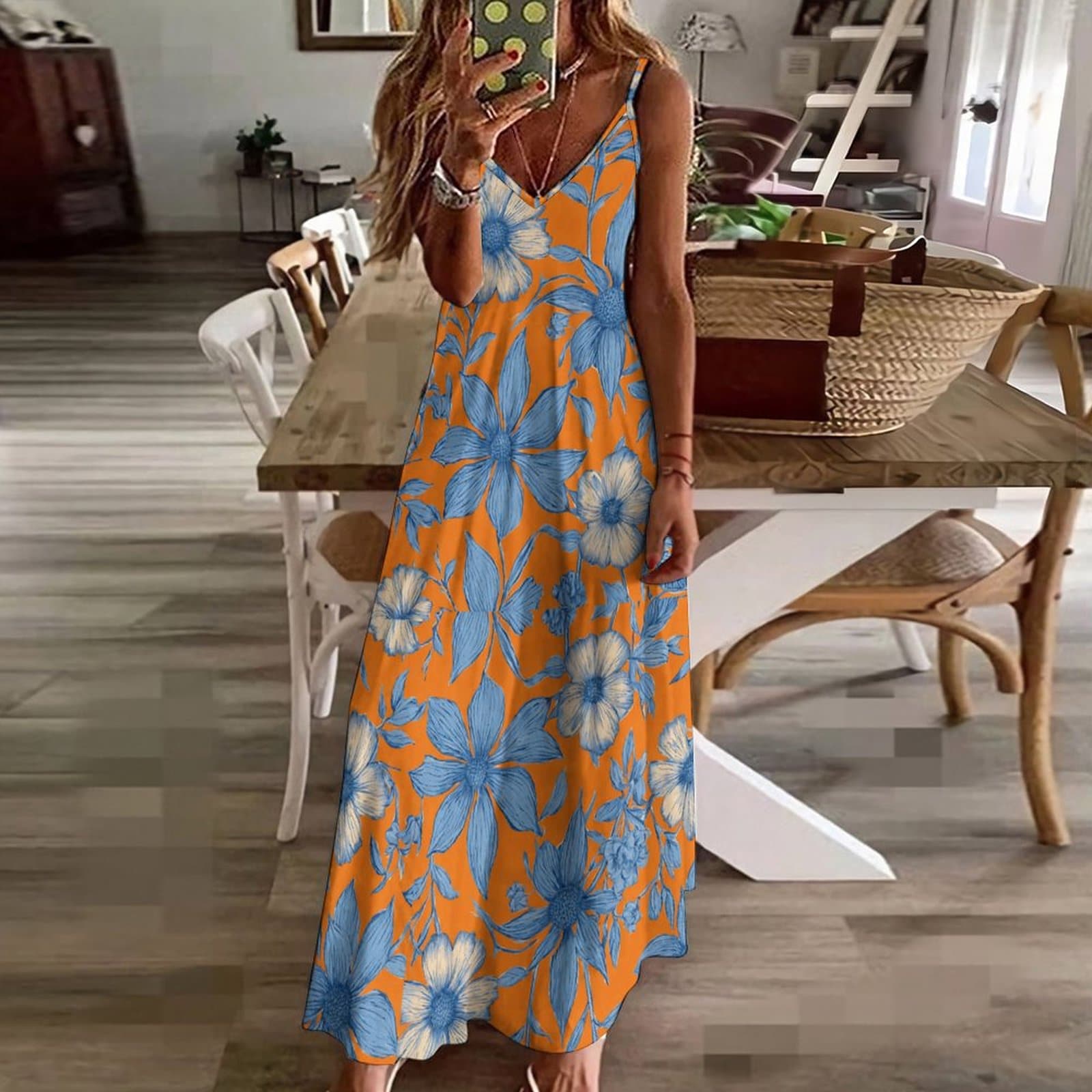 beach maxi dresses for women Dress Halter Backless Flowy Teal Blue Rayon Our collection includes expressive Neighbour Size:15.5 / m Sequins Royal Blue Prom