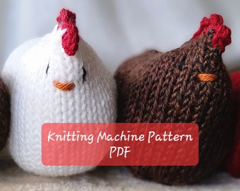 Barnyard Chicken Pattern PDF - Sentro or Addi Circular Knitting Machine