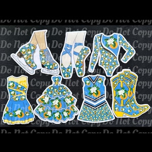 Assortimento di adesivi di fiori d'arancio