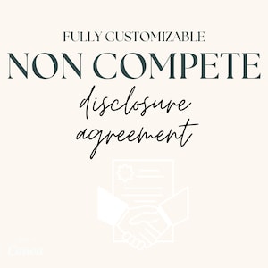 Non disclosure agreement,  Non compete agreement, Confidential disclosure agreement, Non disclosure template,hr forms, Non compete template.