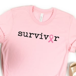 Pink Ribbon Breast Cancer Survivor Shirt, Pink October Shirt, Breast Cancer Warrior Shirt, Cancer Fighter Tshirt, Breast Cancer Shirt