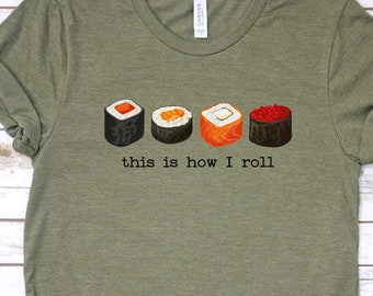 Sushi Lover T-Shirt: Funny Foodie Gift, Unisex Cotton Tee