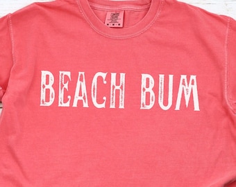 Comfort Colors Beach Bum Shirt: Distressed Oversized Tee