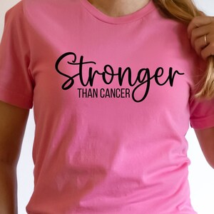 Stronger than Cancer Survivor Shirt, Pink October Shirt, Breast Cancer Survivor Shirt, Warrior Shirt, Cancer Survivor Gift, Cancer Support