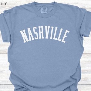 Comfort Colors Nashville T-Shirt: Music City Bachelorette Party Tee, Girls Trip